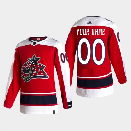 Columbus Blue Jackets Dresy Personalizované 2020-21 Reverse Retro Authentic - Pánské